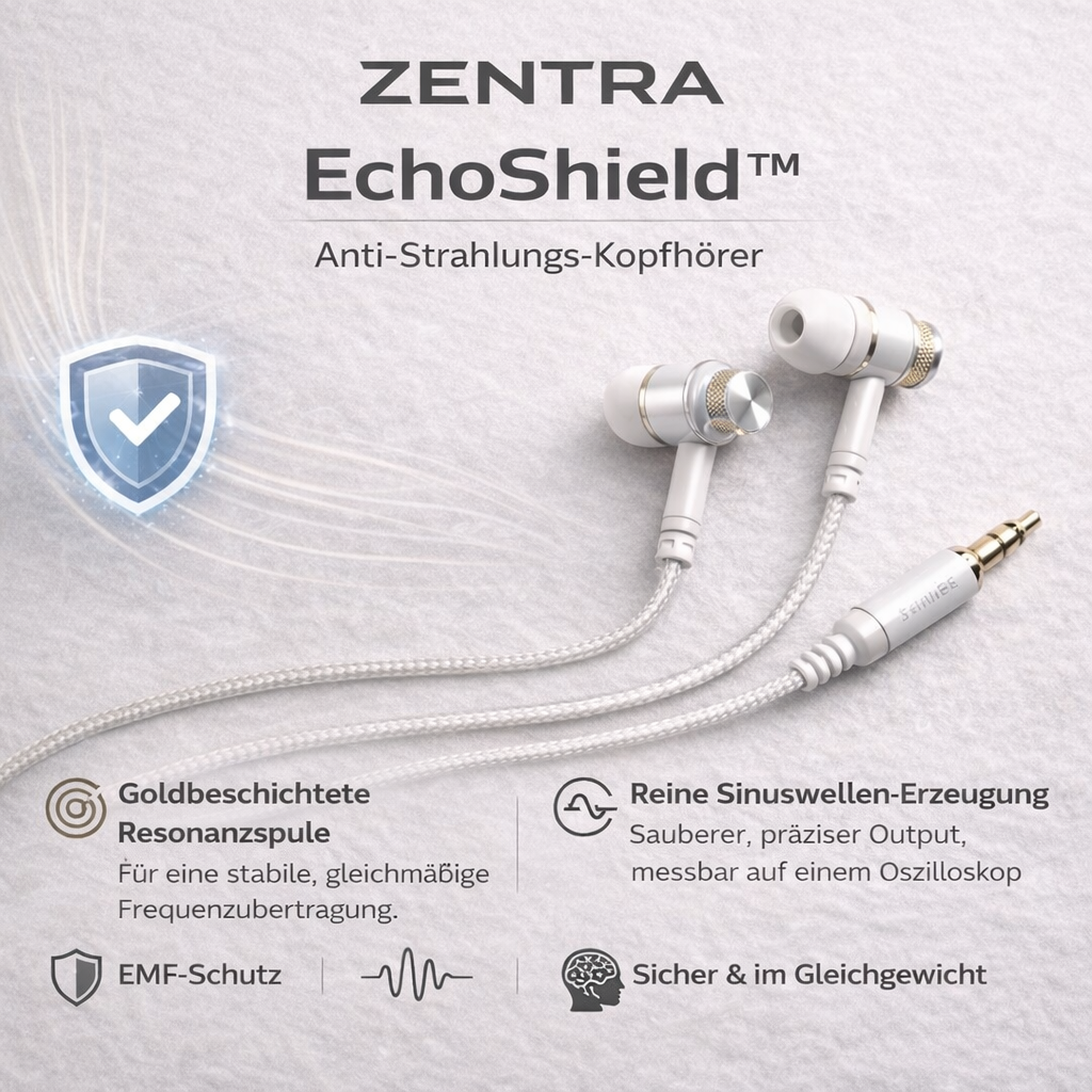 ZENTRA EchoPods™ – Anti-Radiation Earphones